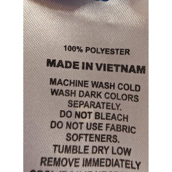 Footjoy Mens L Blue Striped Golf Polo Shirt - Picture 9 of 9